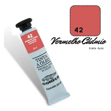 Tinta A 脫leo Corfix 20ml Vermelho C谩dmio 42 G3 Cor do 贸leo 42 Vermelho Cadmio Foto mini 1