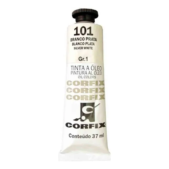 Tinta A Oleo Corfix G1 101 Branco Prata 37ml Foto 1