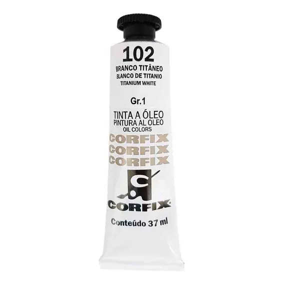 Tinta A Oleo Corfix G1 102 Branco Titanio 37ml Foto 1