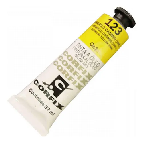 Tinta A Oleo Corfix G1 123 Amarelo Cadmio 37ml Foto 1
