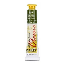 Tinta A Óleo Verde Oliva 334 20ml Acrilex Foto mini 1