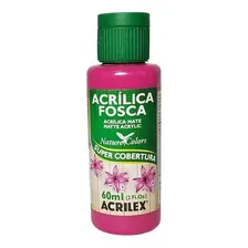 Tinta Acrílica Acrilex Artesanato Fosca - Fuchsia - 60ml Foto  mini 1