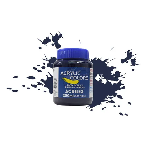 Tinta AcrÃlica Acrylic Colors Acrilex 250 Cor Azul Da Prussia - 331 Foto 1