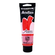 Tinta AcrÃlica Arts Corfix 120ml Cor Vermelho Pyrrole 178 G1 Foto mini 1