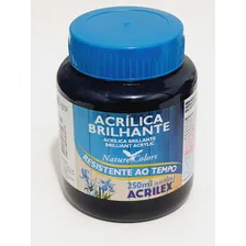 Tinta AcrÃlica Brilhante 250ml Preto 520 Acrilex Foto mini 3
