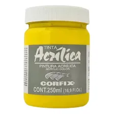 Tinta Acrílica Corfix 250ml 123 Amarelo Cádmio Foto mini  2