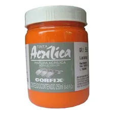 Tinta Acrílica Corfix 250ml 55 Laranja Foto  mini 1