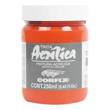 Tinta Acrílica Corfix 250ml Laranja Cádmio 126 Gr1 Foto  mini 1