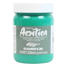Tinta Acrílica Corfix 250ml Verde Veronese 72 G1 Foto  mini 1