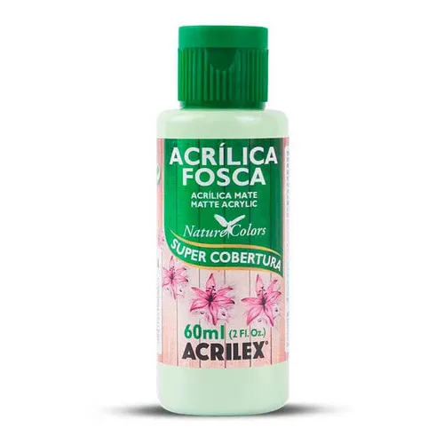 Tinta AcrÃlica Fosca Acrilex Para Artesanato 60ml - Cores Cor Verde Primavera Foto 1