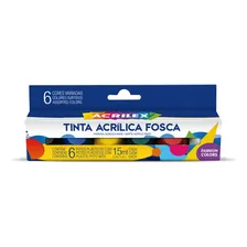 Tinta Acrílica Fosca Art Teen 6 Potes 03506 Acrilex Foto  mini 1