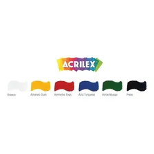 Tinta Acrílica Fosca Art Teen 6 Potes 03506 Acrilex Foto mini  2