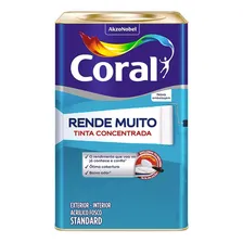 Tinta AcrÃlica Fosca Rende Muito Coral 16l Cor Tubarão Branco / Coral Foto mini 1