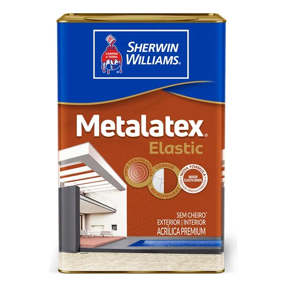 Tinta AcrÃlica Metalatex Elastic Premium 18 Litros Cor Branco Foto 1