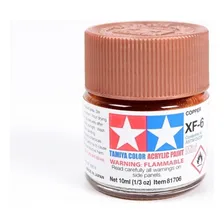 Tinta AcrÃlica Mini Xf-6 Cobre 10ml Tamiya 81706 Foto mini 1