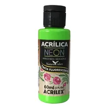 Tinta AcrÃlica Neon Acrilex 60ml Verde Foto mini 3