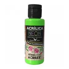 Tinta AcrÃlica Neon Acrilex 60ml Verde Foto mini 1