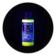 Tinta AcrÃlica Neon Artesanato Acrilex Fluorescente 60ml Foto mini 2
