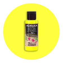 Tinta AcrÃlica Neon Artesanato Acrilex Fluorescente 60ml Foto mini 3