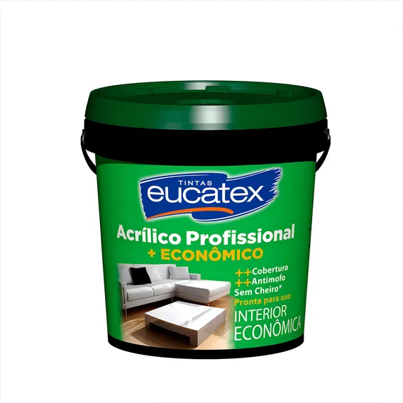Tinta AcrÃlica Peg E Pinte 3,63 Litros Eucatex Branco Fosco Foto 1