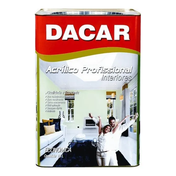 Tinta AcrÃlica Profissional Branco Neve 18l Dacar Foto 1