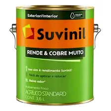 Tinta AcrÃlica Rende E Cobre Muito Gelo 3,6 Litros Suvinil Foto mini 3