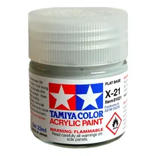 Tinta Acrílica X-21 Flat Base (23 ) - Tamiya 81021 Foto  mini 1