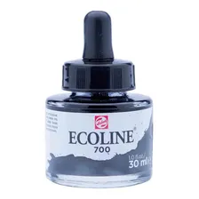 Tinta Aquarela Liquida Talens Ecoline 30ml - Black Cor 700 Black Foto  mini 1