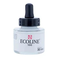 Tinta Aquarela Liquida Talens Ecoline 30ml - White Cor 100 White Foto mini 1