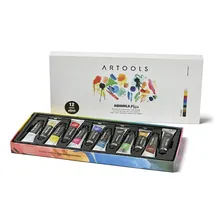 Tinta Aquarela Misci Artools Com 12 Cores 6ml Foto mini 1