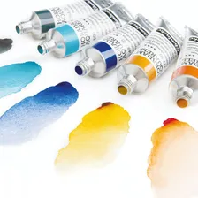Tinta Aquarela Schmincke 5ml S3 Transparent Green Gold Foto mini 2