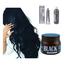 Tinta Cabelo 1.0 Preto Azulado+ox20+matiz Black500g Mairibel Foto mini 1