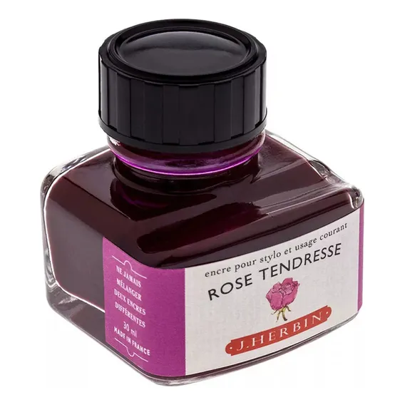 Tinta Caneta Tinteiro 30ml Herbin Rose Tendresse Foto 1