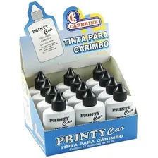 Tinta Carimbo 40ml Preta Carbrink Foto mini 1