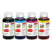 Tinta Comestivel Arroz P/ Impressora Epson Canon Hp 4x 500ml Tinta Black Magenta Cyan Yellow Foto  mini 1