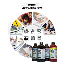 Tinta Compativel Com Epson T664 L220 L565 L396 L355 4x500ml Tinta Black HD, Yellow, Ciano e Magenta Foto mini  3