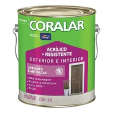 Tinta Coral Econômica Coralar Duo Acrílica Fosca Branco Gelo Foto mini 1
