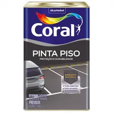Tinta Coral Pinta Piso Inter/exte Premium Alta Performance Acabamento Fosco Cor Branco 18 Litros Foto  mini 1