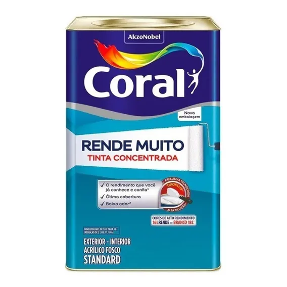Tinta Coral rende muito cor verde kiwi 16L Foto 1