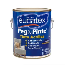 Tinta de acrílica Peg & Pinte tinta acrílica econômica com acabamento fosco de 3,6L branco Foto mini 1