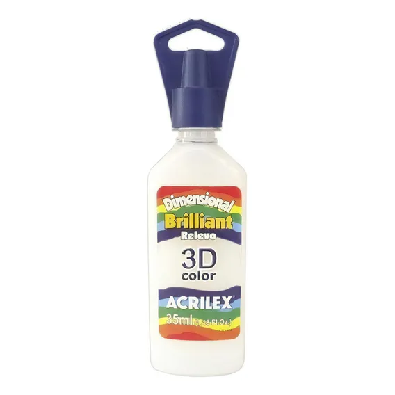 Tinta Dimensional Relevo 3d 35ml Brilhante - Acrilex Foto 1