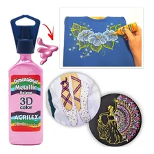 Tinta Dimensional Relevo 3d 35ml Metálico - Acrilex Foto  mini 1