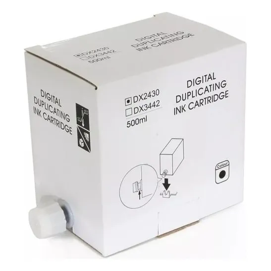 Tinta Duplicador Ricoh Dx-2330 Dx-2430 500ml - 5 Unidades Tinta Preto Foto 1