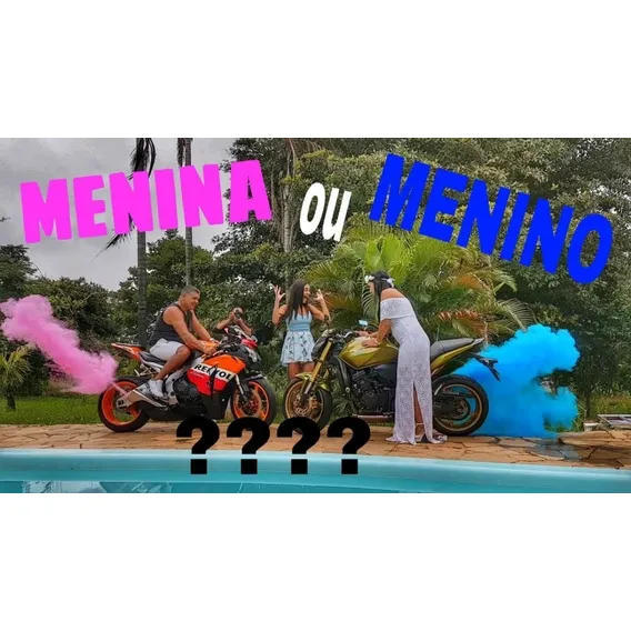 Tinta Em Pó Chá Revelação P/ Colocar Escapamento De Motos Foto 1