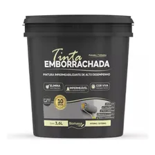 Tinta Emborrachada Impermeável 3,6l - Nanquim Acabamento Foto mini 1