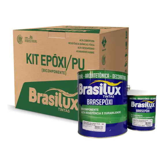 Tinta EpĂłxi Alta ResistĂȘncia P/ Piso E Paredes 3,6l Cor Clear Epoxi Incolor Foto 1