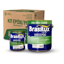 Tinta Ep贸xi + Catalisador Banheiro Cozinha Piso Esmalte 3,6l Acabamento Acetinado Cor Cinza Foto mini 1
