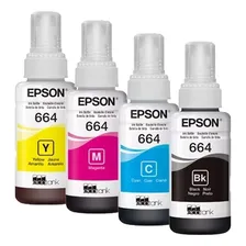 Tinta Epson T664 L120 L1300 L395 L396 L355 Kit 4 Cores Foto mini 1