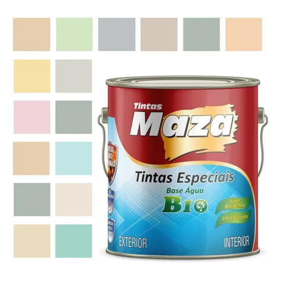Tinta Esmalte Brilhante Metal Madeira Base Água 3,6lt Cores Cor Toque De Areia Foto 1