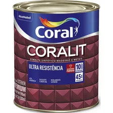 Tinta Esmalte Coral Alto Brilho Marrom Conhaque 900 Foto  mini 1